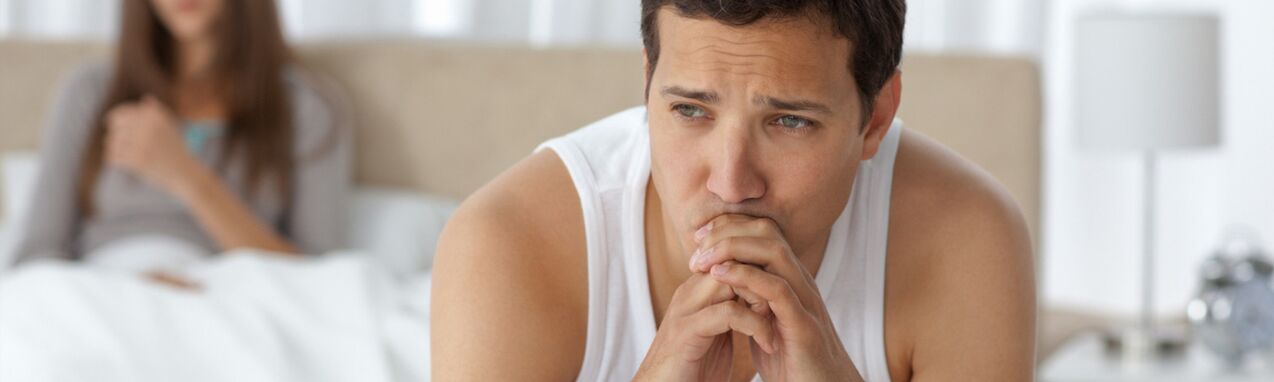 A man suffering from prostatitis.